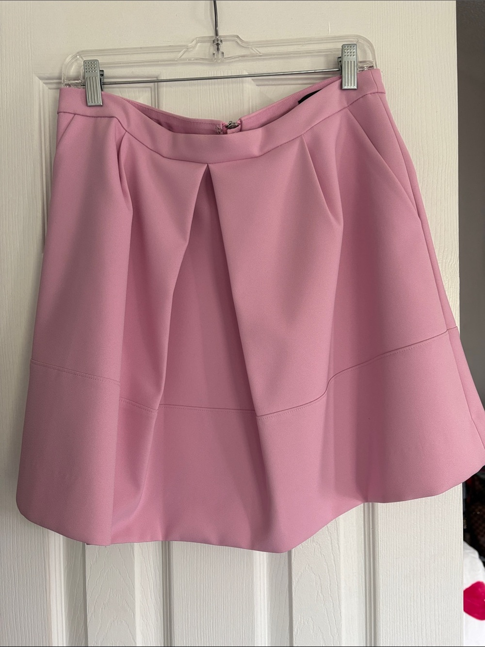 J. Crew Pink Pleated Mini Skirt